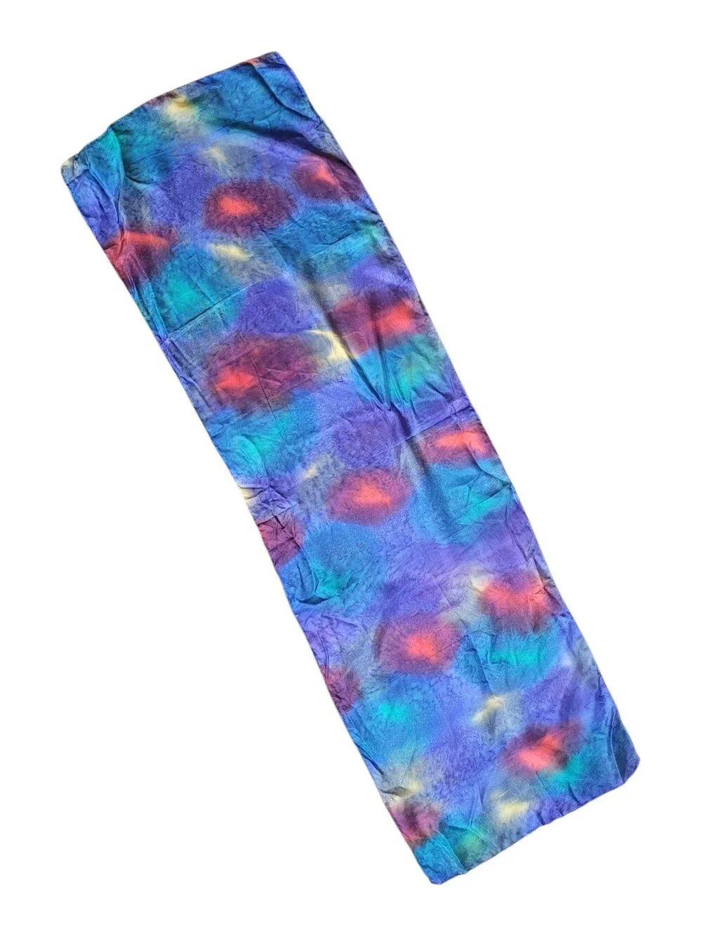 100% Silk Multi-Color Lightweight Rainbow Women's Scarf